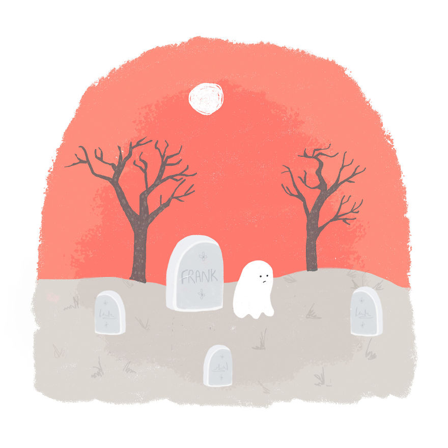 I Made This Picture Story About A Lonely Ghost Frank Who Befriends Weenie, The Dog I Made This Picture Story About A Lonely Ghost Frank Who Befriends Weenie, The Dog