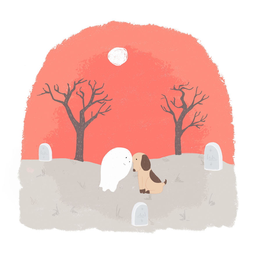 I Made This Picture Story About A Lonely Ghost Frank Who Befriends Weenie, The Dog I Made This Picture Story About A Lonely Ghost Frank Who Befriends Weenie, The Dog