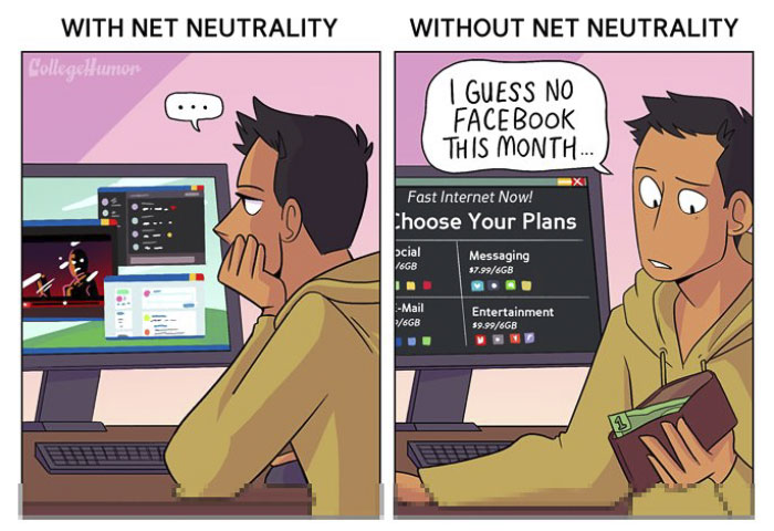 Comic Perfectly Illustrates The World Without Net Neutrality, And You Won’t Like It Comic Perfectly Illustrates The World Without Net Neutrality, And You Won’t Like It