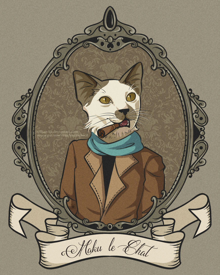 This Artist Turn A Pet Photo Into An Awesome Vintage Portraits This Artist Turn A Pet Photo Into An Awesome Vintage Portraits