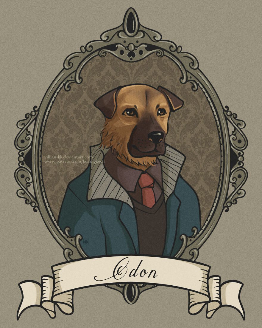 This Artist Turn A Pet Photo Into An Awesome Vintage Portraits This Artist Turn A Pet Photo Into An Awesome Vintage Portraits