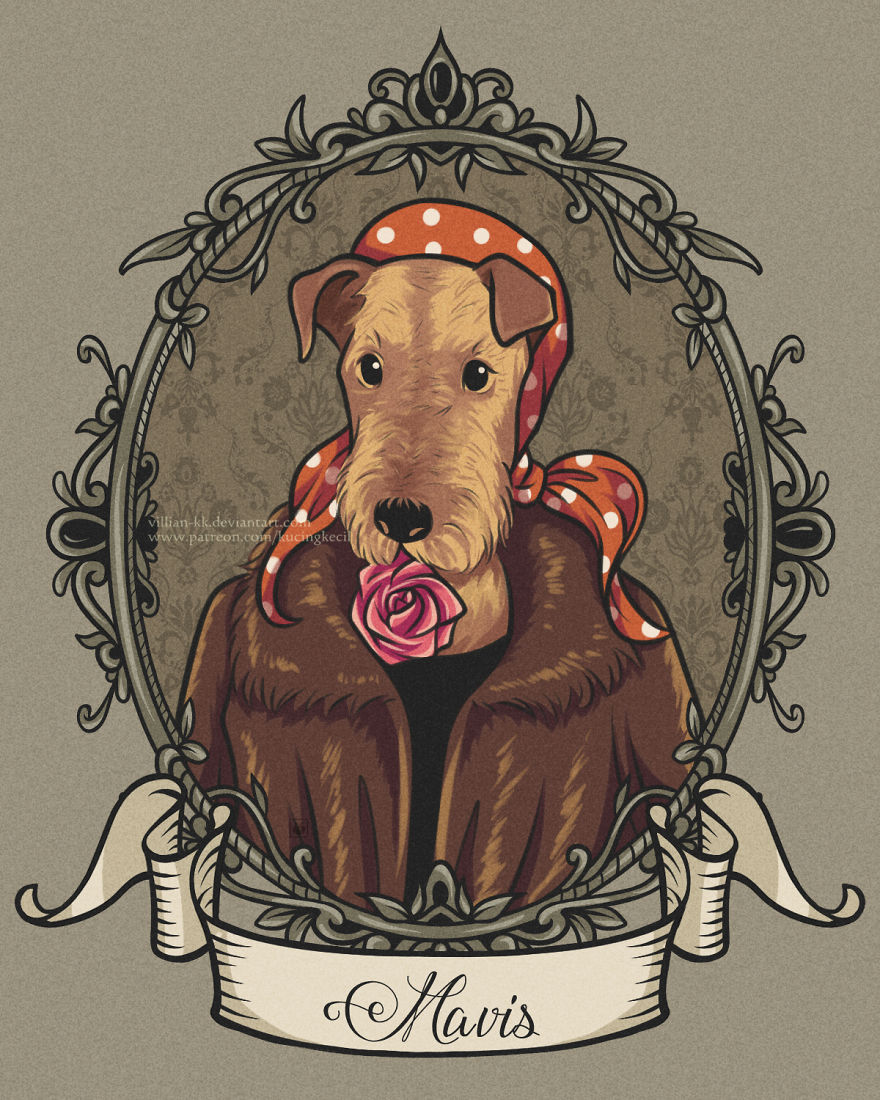 This Artist Turn A Pet Photo Into An Awesome Vintage Portraits This Artist Turn A Pet Photo Into An Awesome Vintage Portraits