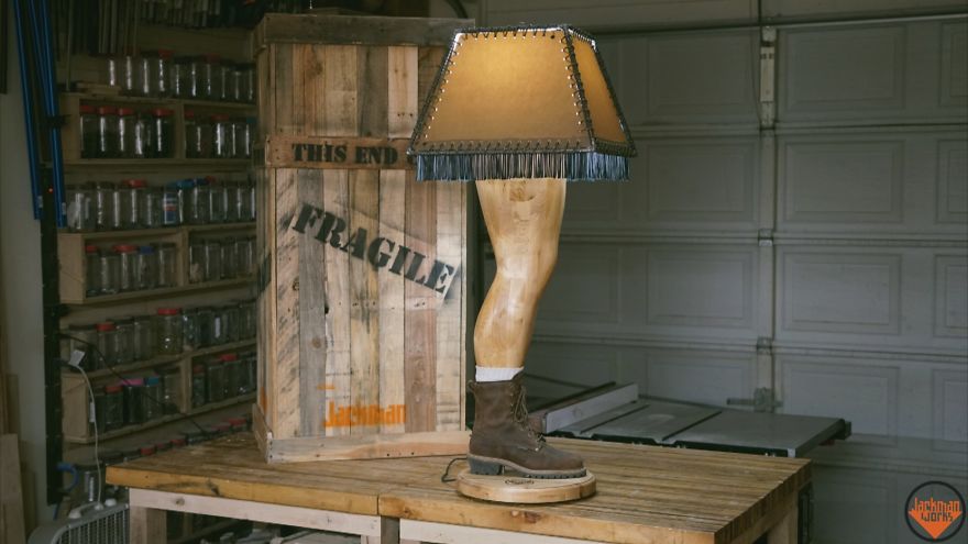 Guy Builds A Manly “Christmas Story” Leg Lamp And Here’s How He Did It Guy Builds A Manly “Christmas Story” Leg Lamp And Here’s How He Did It