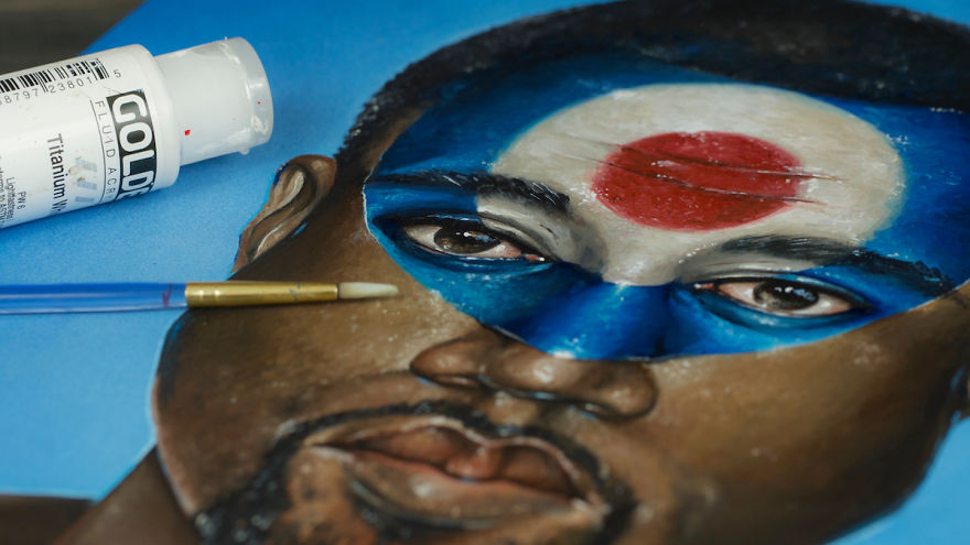 I Painted The Logos Of Classic Rock Icons Over The Faces Of Hip Hop Legends I Painted The Logos Of Classic Rock Icons Over The Faces Of Hip Hop Legends