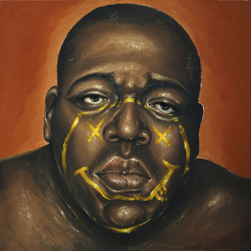 I Painted The Logos Of Classic Rock Icons Over The Faces Of Hip Hop Legends I Painted The Logos Of Classic Rock Icons Over The Faces Of Hip Hop Legends