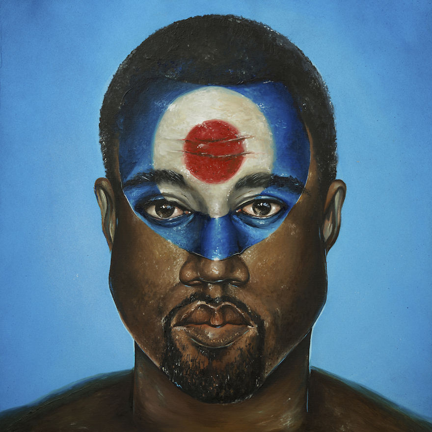 I Painted The Logos Of Classic Rock Icons Over The Faces Of Hip Hop Legends I Painted The Logos Of Classic Rock Icons Over The Faces Of Hip Hop Legends