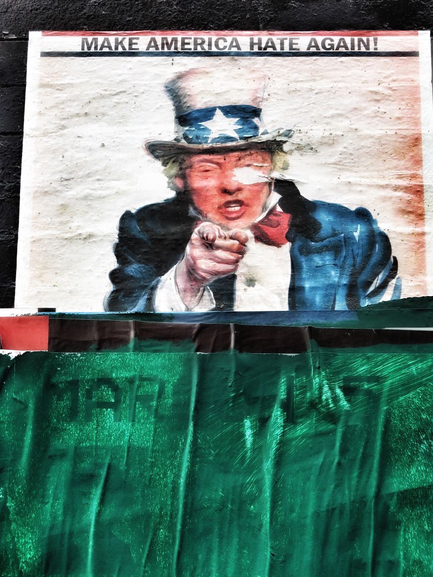 For 54 Weeks, I’ve Covered ‘Resistance’ Street Art Against Trump And I See No Sign Of Stopping Until He’s Gone For 54 Weeks, I’ve Covered ‘Resistance’ Street Art Against Trump And I See No Sign Of Stopping Until He’s Gone