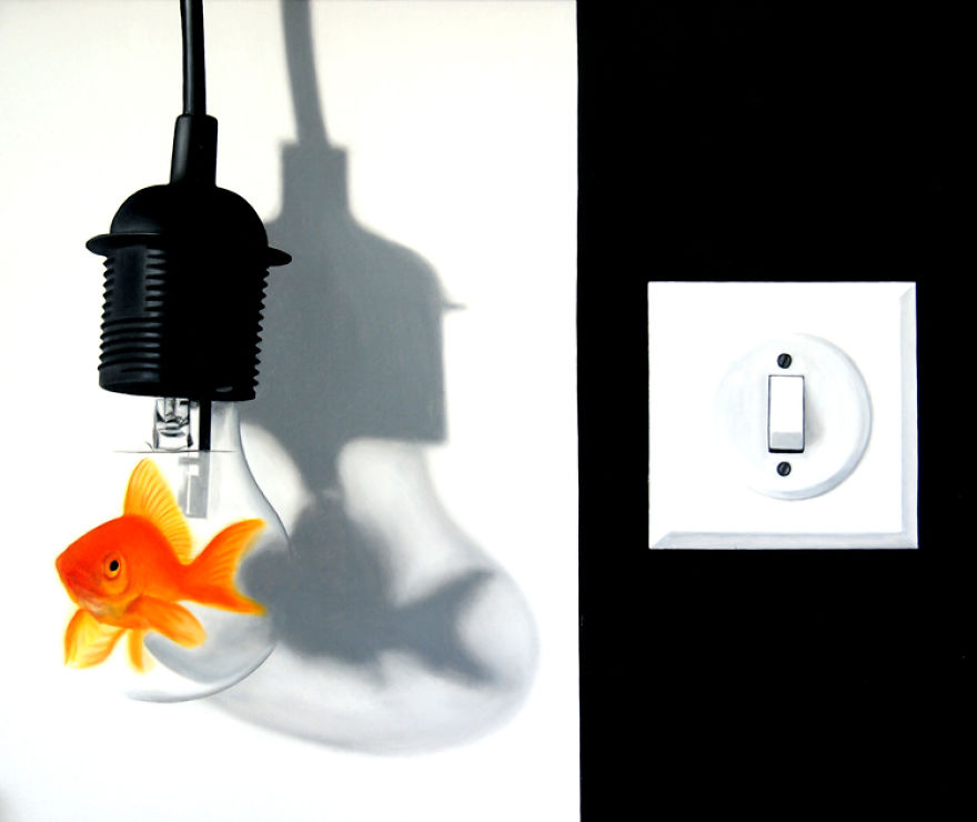 I Create Hyperrealistic Paintings Using Humor And Contrast