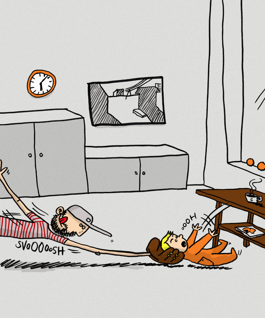 I’m A Dad Who Went On Paternity Leave, So I Decided To Illustrate Every Weird And Fun Situation I’m A Dad Who Went On Paternity Leave, So I Decided To Illustrate Every Weird And Fun Situation