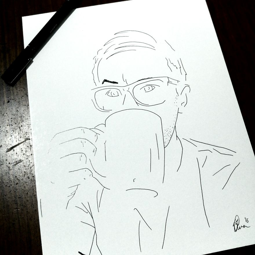 I Create Minimalist Illustrations Of Me & My Friends I Create Minimalist Illustrations Of Me & My Friends