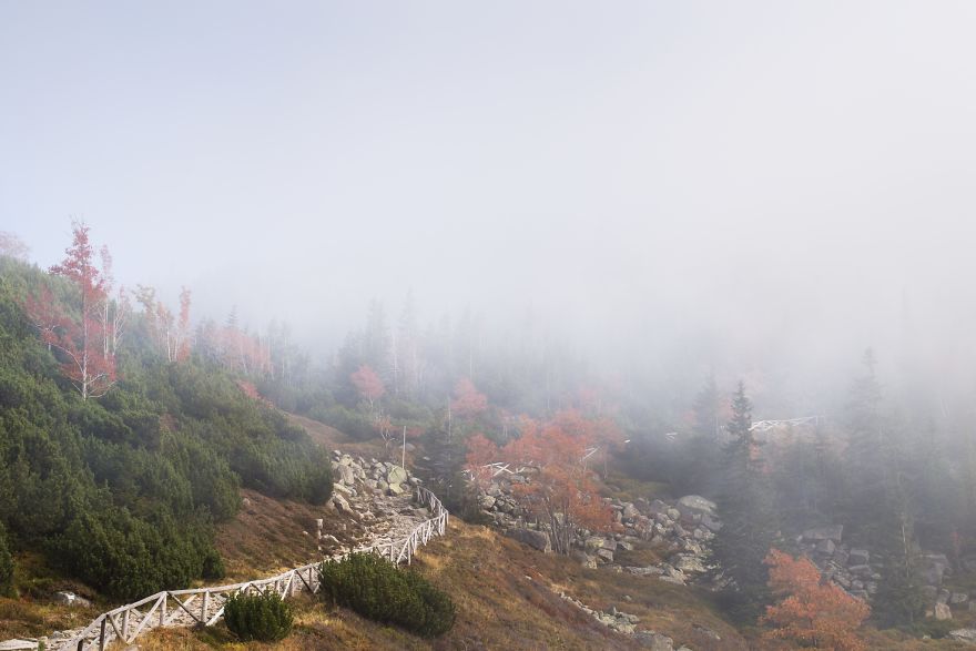 Incredible Temperature Inversion In The Karkonosze Mountains