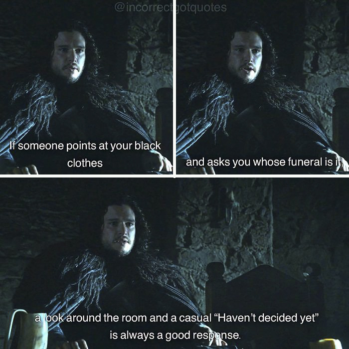 35 Hilariously Incorrect ‘Game of Thrones’ Quotes That Made Us Die From Laughter 35 Hilariously Incorrect ‘Game of Thrones’ Quotes That Made Us Die From Laughter