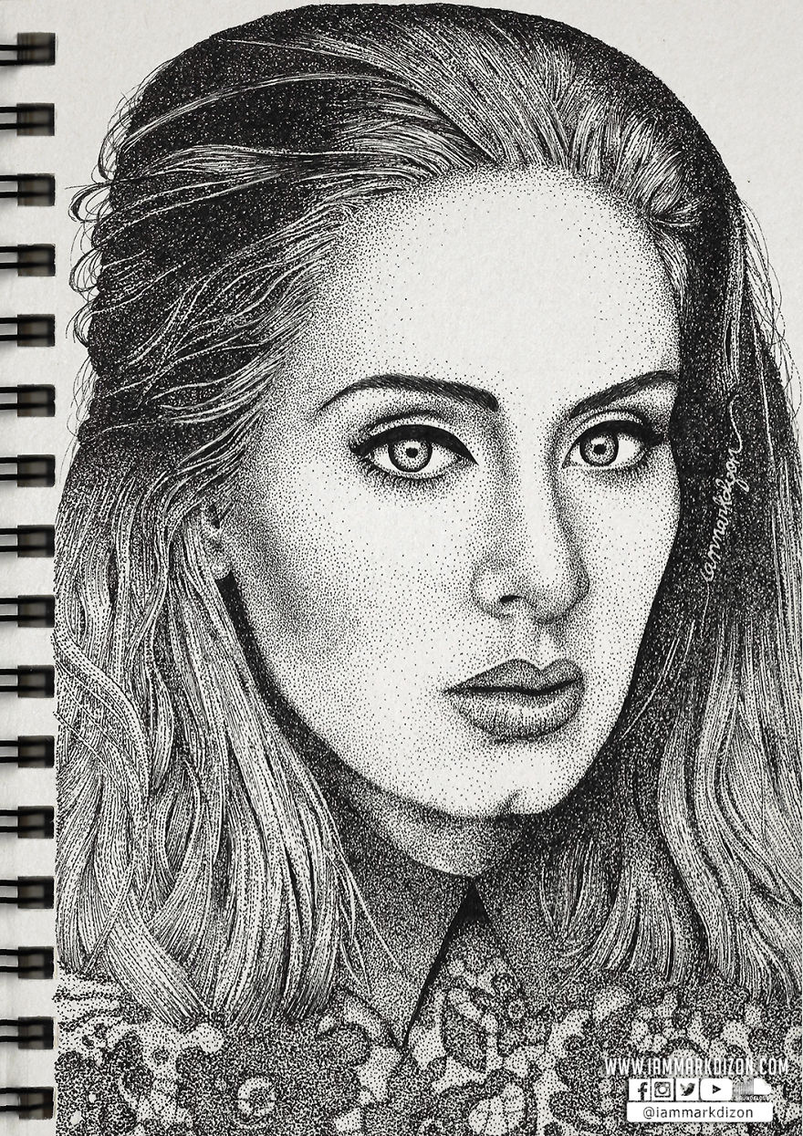 My Portraits Are Created From Thousands Of Dots