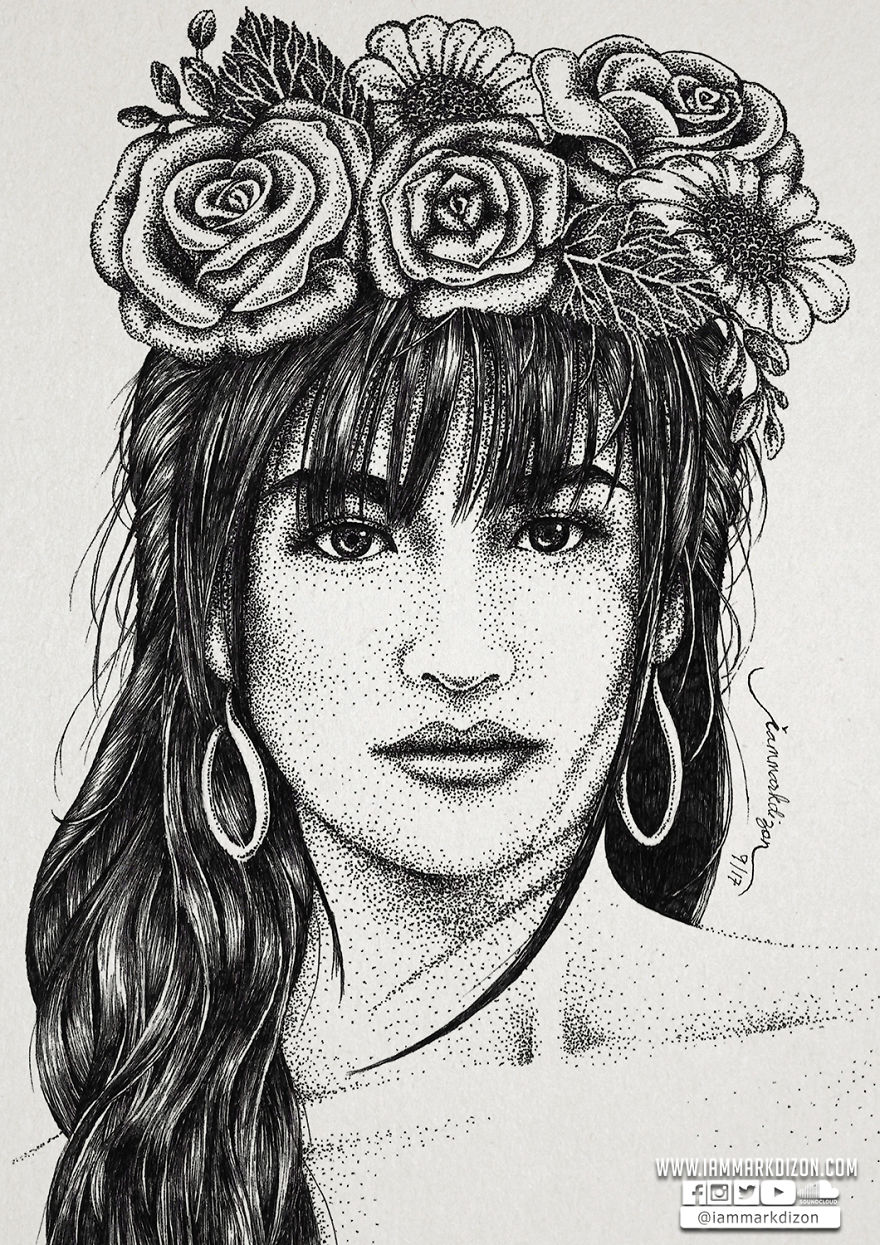 My Portraits Are Created From Thousands Of Dots