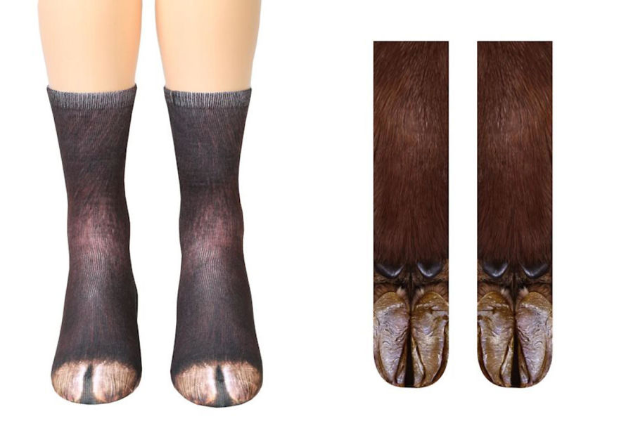 These Hyper-Realistic Socks Will Turn Your Feet Into Beautiful Animal Paws