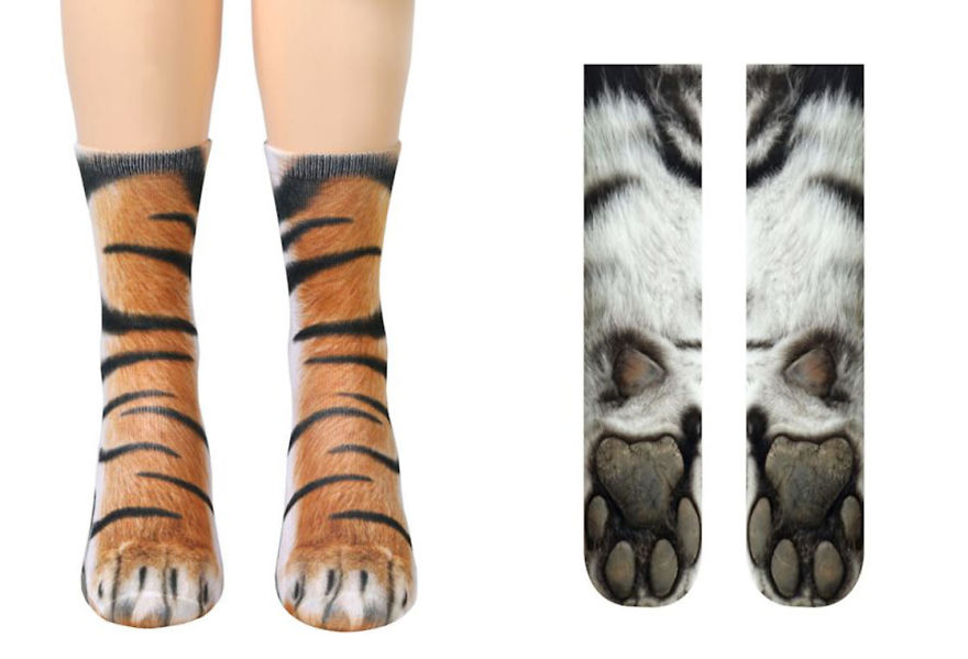 These Hyper-Realistic Socks Will Turn Your Feet Into Beautiful Animal Paws