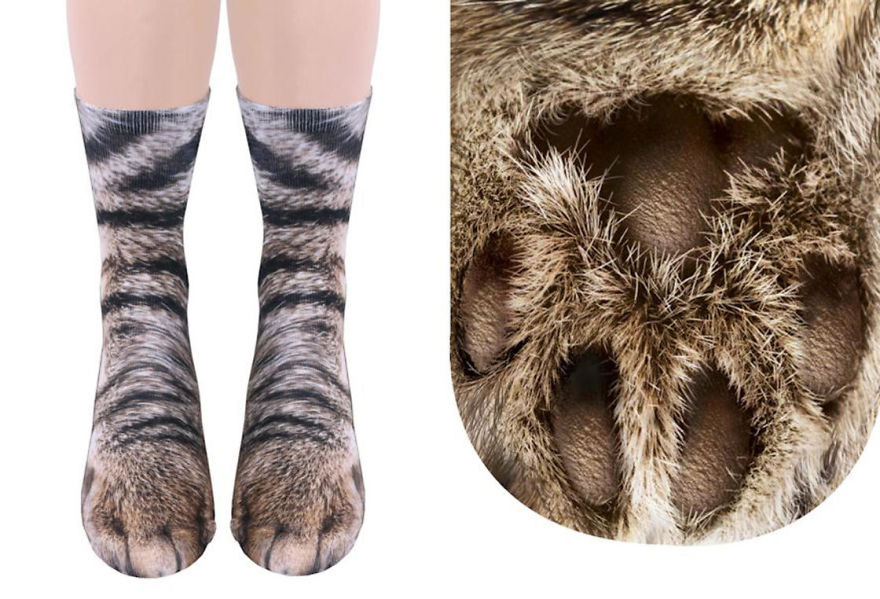 These Hyper-Realistic Socks Will Turn Your Feet Into Beautiful Animal Paws