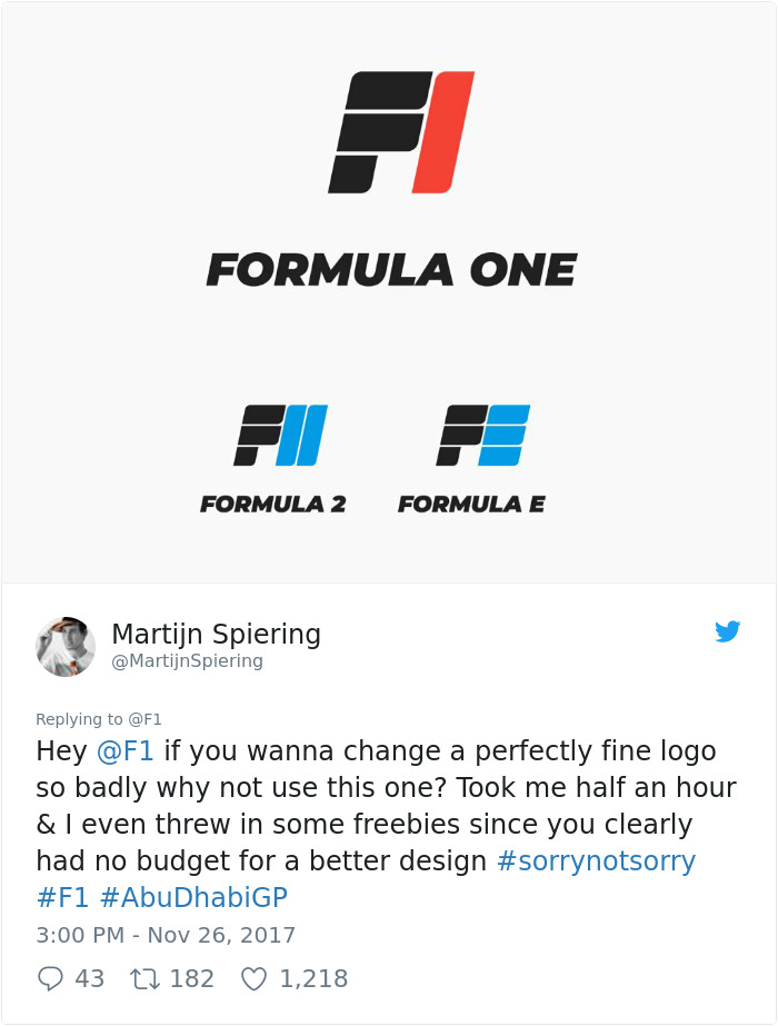 Formula 1 Changes Their 24-Year-Old Logo, Probably Doesn&#8217;t Expect Reaction Like This