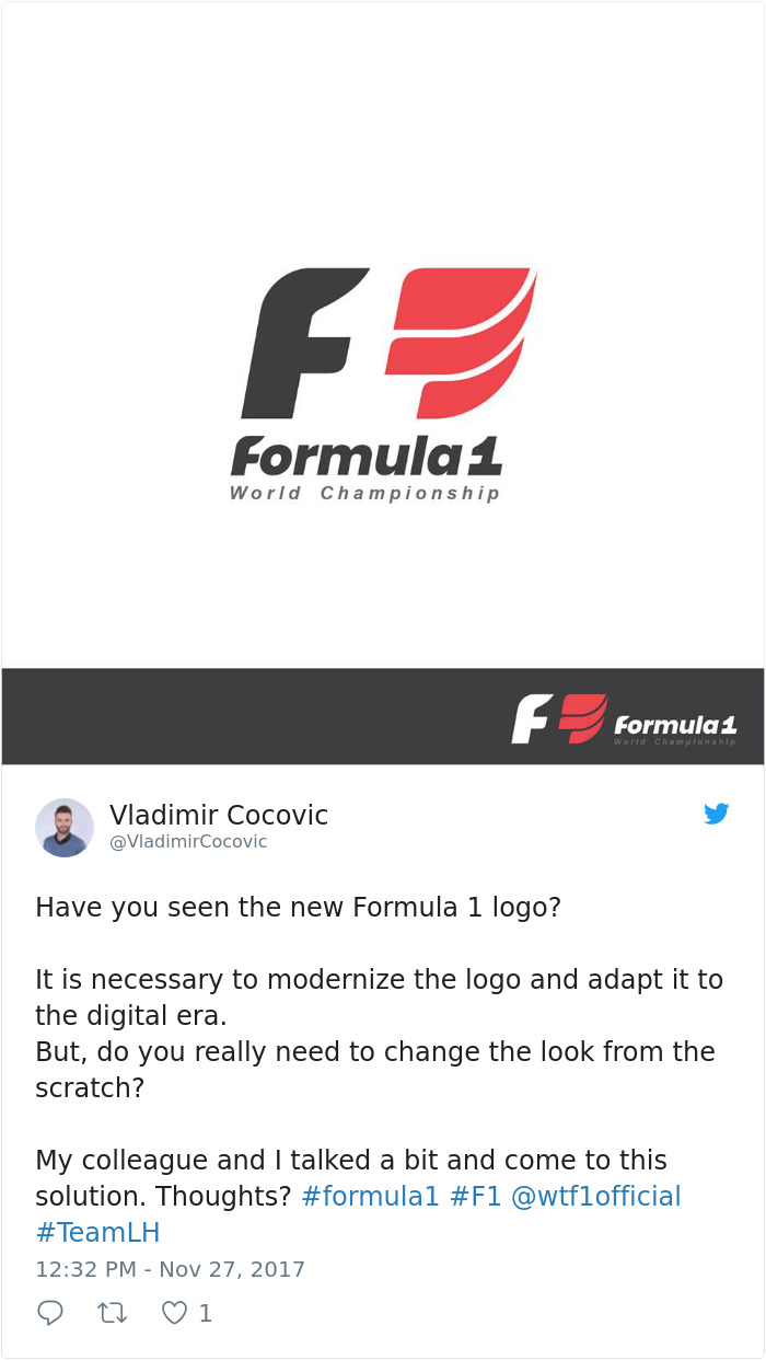 Formula 1 Changes Their 24-Year-Old Logo, Probably Doesn&#8217;t Expect Reaction Like This