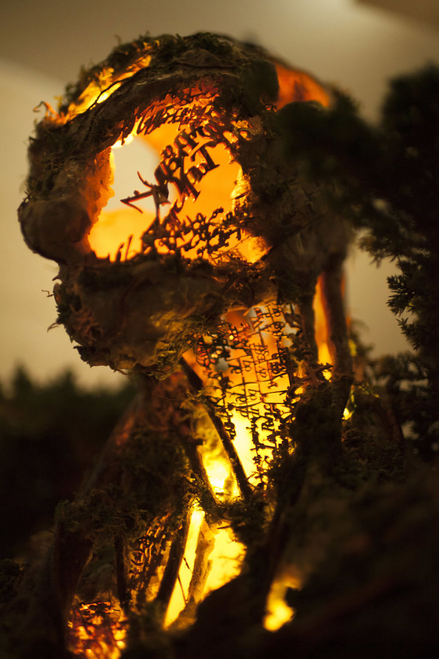 Artist Combines Nature And Technology In His Latest Sculpture Of Modern-Day Protector