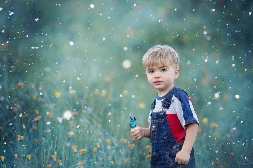 Photographer Uses Butterflies To Create A New Mini Photo Series Out Of Old &#8220;Unusable&#8221; Images