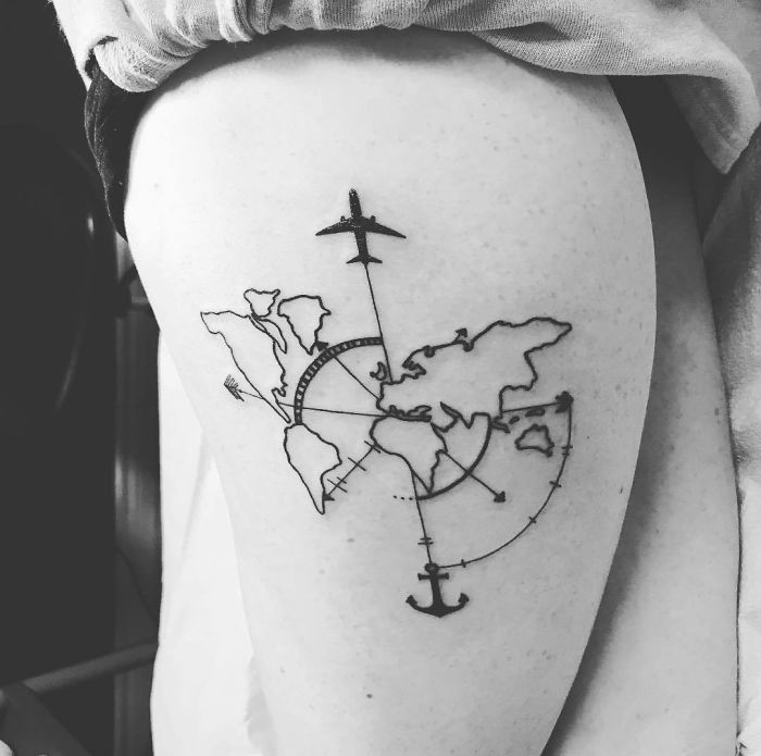 128 Travel Tattoo Ideas That Will Make You Want To Pack Your Bags ASAP 128 Travel Tattoo Ideas That Will Make You Want To Pack Your Bags ASAP