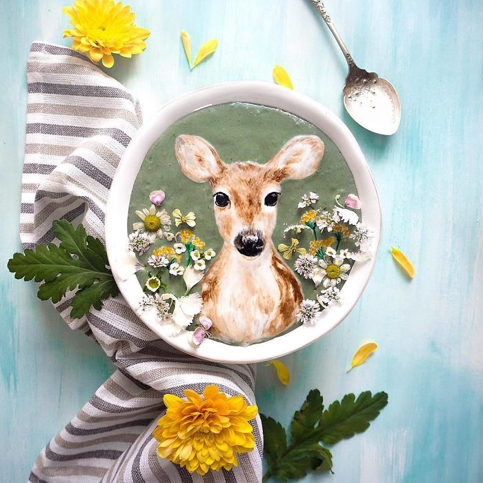 Woman Paints On Her Smoothie Bowls Using Natural Ingredients And The Result Is Too Pretty To Eat Woman Paints On Her Smoothie Bowls Using Natural Ingredients And The Result Is Too Pretty To Eat