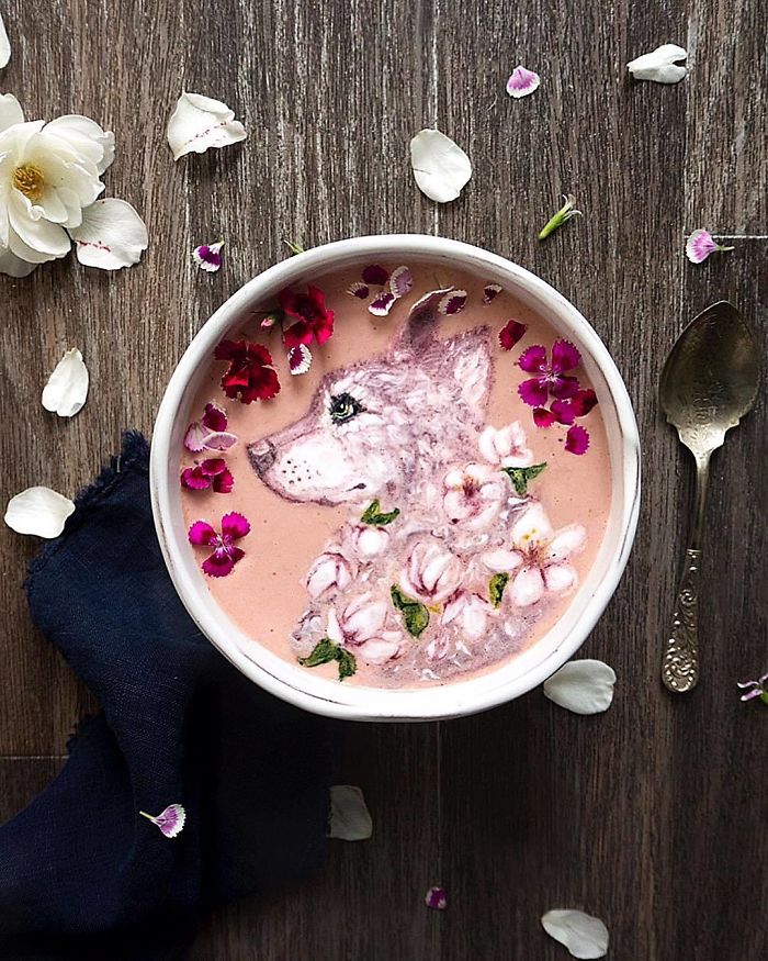 Woman Paints On Her Smoothie Bowls Using Natural Ingredients And The Result Is Too Pretty To Eat Woman Paints On Her Smoothie Bowls Using Natural Ingredients And The Result Is Too Pretty To Eat