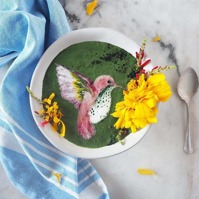 Woman Paints On Her Smoothie Bowls Using Natural Ingredients And The Result Is Too Pretty To Eat Woman Paints On Her Smoothie Bowls Using Natural Ingredients And The Result Is Too Pretty To Eat