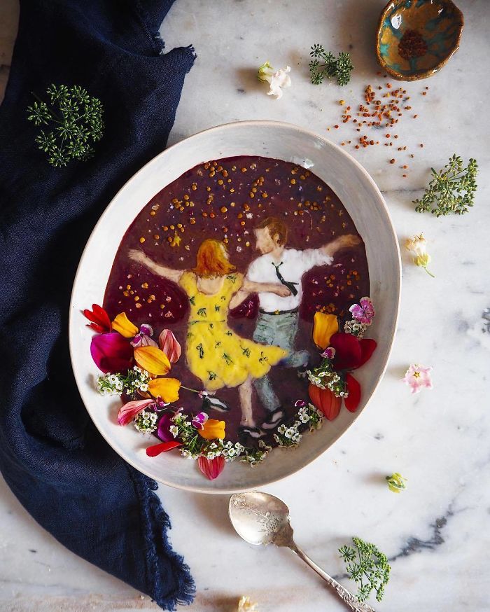 Woman Paints On Her Smoothie Bowls Using Natural Ingredients And The Result Is Too Pretty To Eat Woman Paints On Her Smoothie Bowls Using Natural Ingredients And The Result Is Too Pretty To Eat