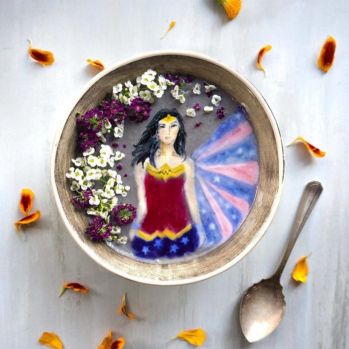 Woman Paints On Her Smoothie Bowls Using Natural Ingredients And The Result Is Too Pretty To Eat Woman Paints On Her Smoothie Bowls Using Natural Ingredients And The Result Is Too Pretty To Eat