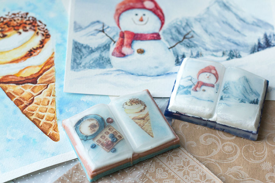I’ve Combined My Two Hobbies – Watercolor Painting And Soap Making – Into One I’ve Combined My Two Hobbies – Watercolor Painting And Soap Making – Into One