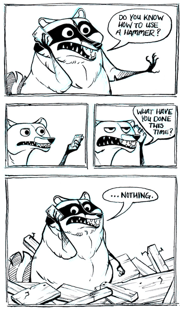 32 Darkly Hilarious Comics About A Raccoon That All Adults Will Relate To 32 Darkly Hilarious Comics About A Raccoon That All Adults Will Relate To