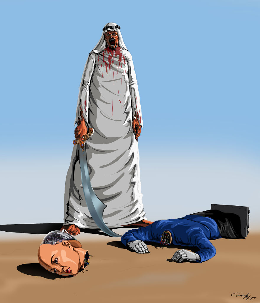 Satirical Illustrations Of Today’s Problems By Gunduz Agayev Satirical Illustrations Of Today’s Problems By Gunduz Agayev