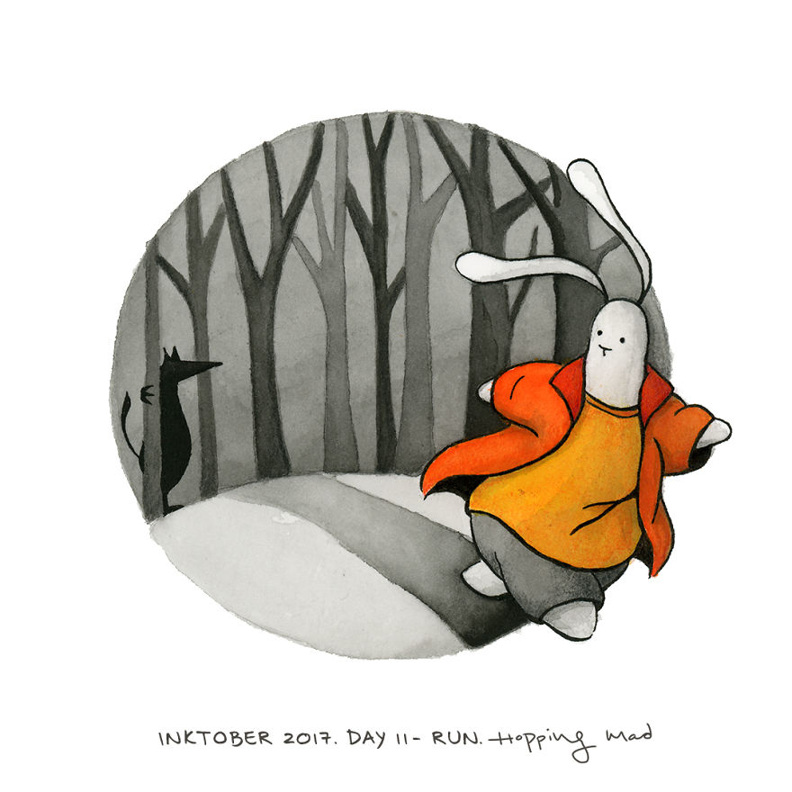 I Didn&#8217;t Let An Injured Hand Stop Me From Completing Inktober