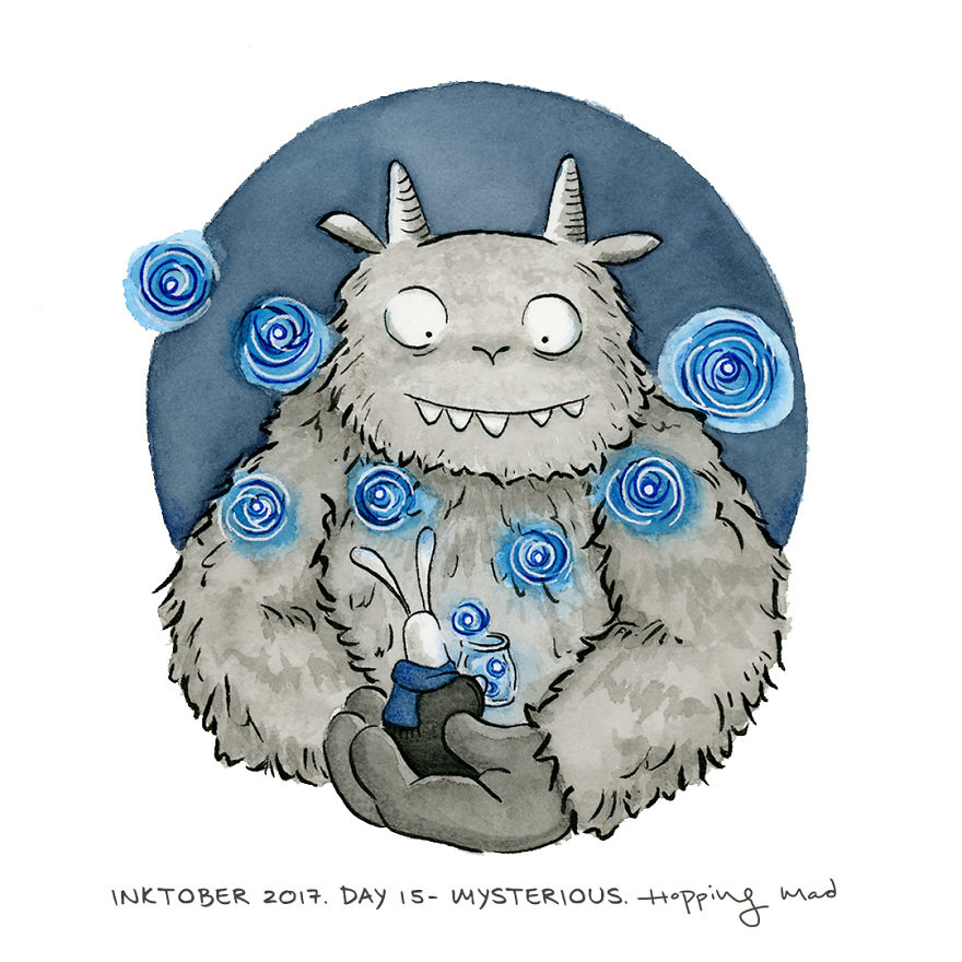 I Didn&#8217;t Let An Injured Hand Stop Me From Completing Inktober