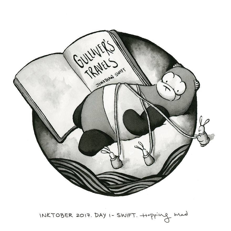 I Didn&#8217;t Let An Injured Hand Stop Me From Completing Inktober