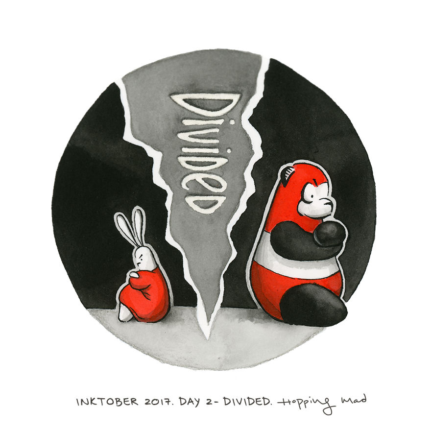 I Didn&#8217;t Let An Injured Hand Stop Me From Completing Inktober