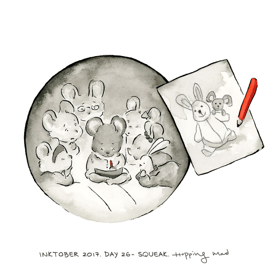 I Didn&#8217;t Let An Injured Hand Stop Me From Completing Inktober