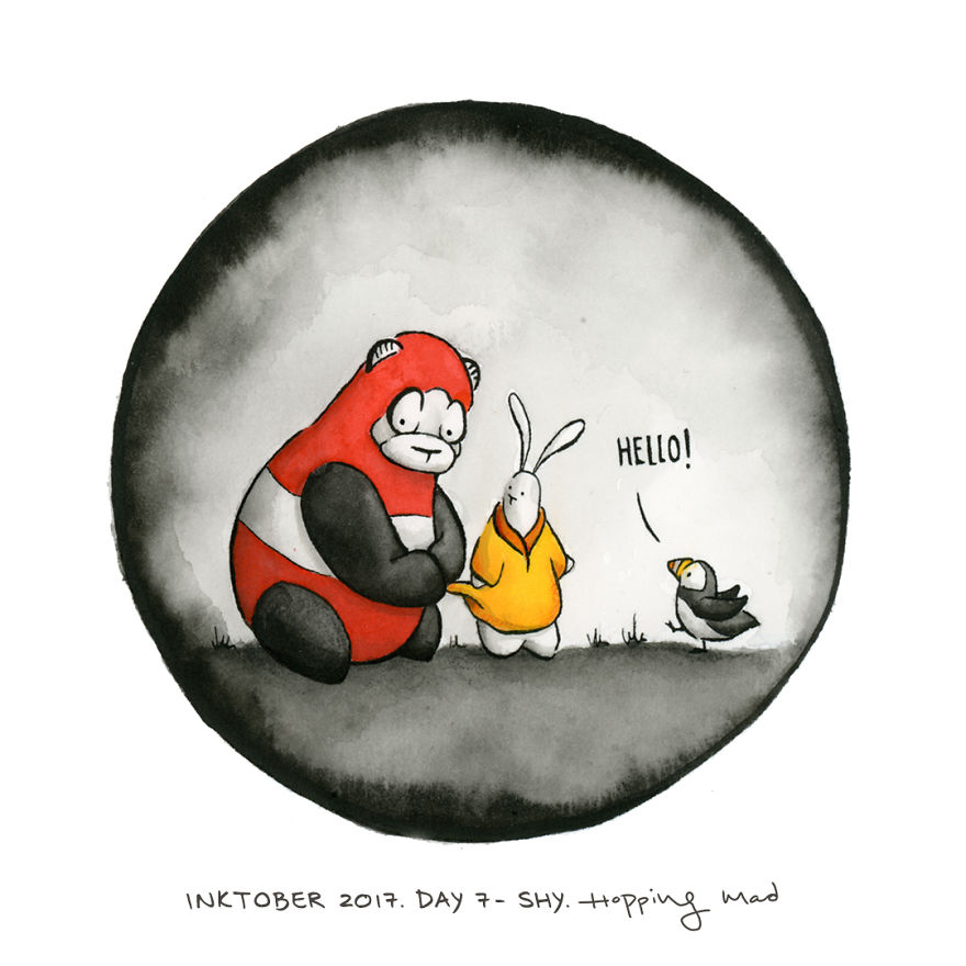 I Didn&#8217;t Let An Injured Hand Stop Me From Completing Inktober