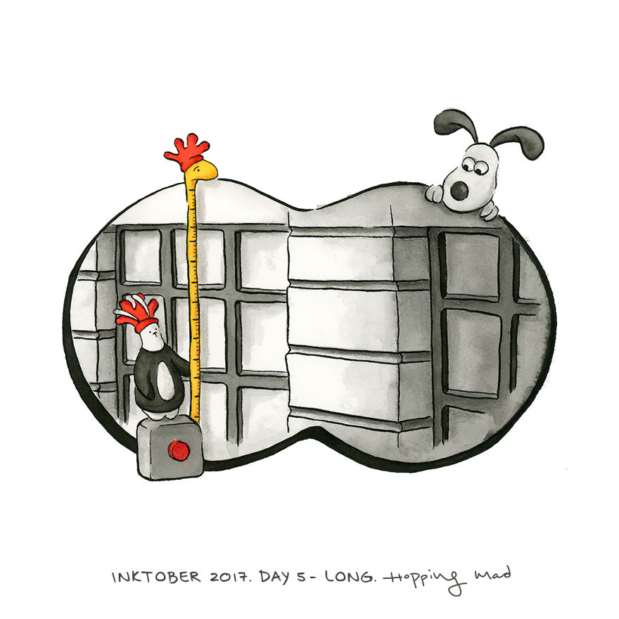 I Didn&#8217;t Let An Injured Hand Stop Me From Completing Inktober