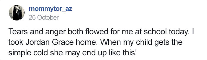 Stop Bringing Sick Kids To School: Furious Mom Shows What Could Happen To Other Kids Stop Bringing Sick Kids To School: Furious Mom Shows What Could Happen To Other Kids