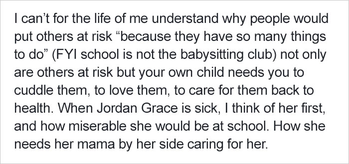 Stop Bringing Sick Kids To School: Furious Mom Shows What Could Happen To Other Kids Stop Bringing Sick Kids To School: Furious Mom Shows What Could Happen To Other Kids