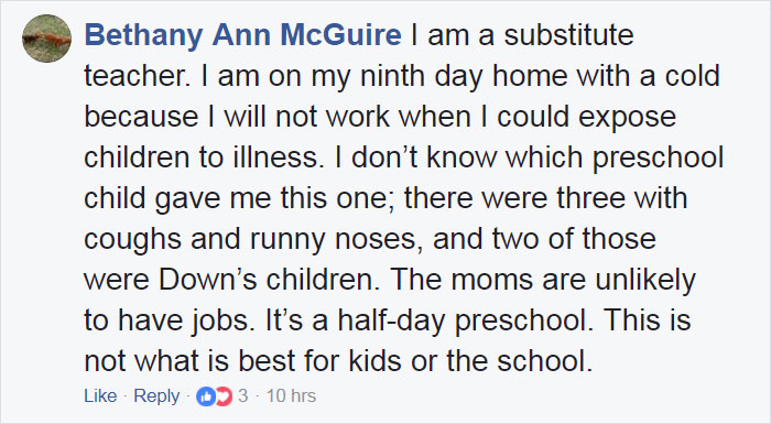 Stop Bringing Sick Kids To School: Furious Mom Shows What Could Happen To Other Kids Stop Bringing Sick Kids To School: Furious Mom Shows What Could Happen To Other Kids