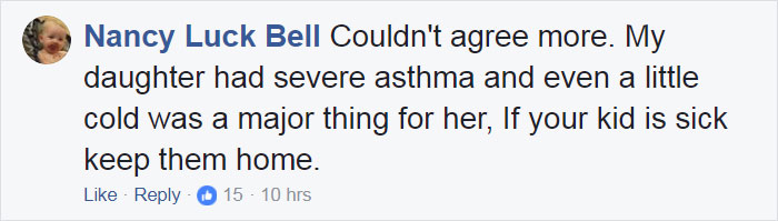 Stop Bringing Sick Kids To School: Furious Mom Shows What Could Happen To Other Kids Stop Bringing Sick Kids To School: Furious Mom Shows What Could Happen To Other Kids