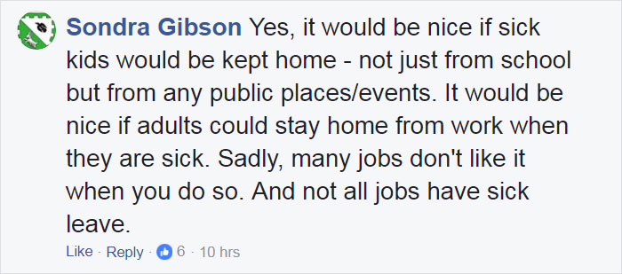 Stop Bringing Sick Kids To School: Furious Mom Shows What Could Happen To Other Kids Stop Bringing Sick Kids To School: Furious Mom Shows What Could Happen To Other Kids