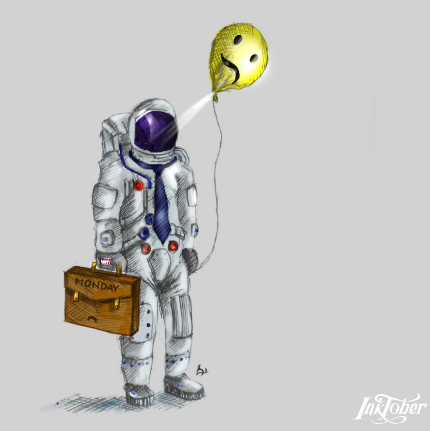 I Made Illustrations Using Elements Of Surrealism, Visual Metaphor, And Juxtaposition