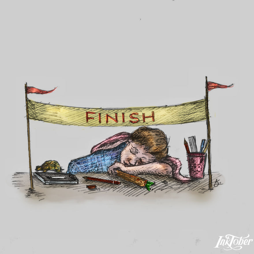 I Made Illustrations Using Elements Of Surrealism, Visual Metaphor, And Juxtaposition