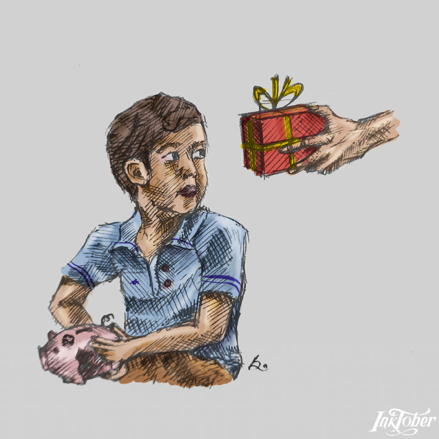 I Made Illustrations Using Elements Of Surrealism, Visual Metaphor, And Juxtaposition