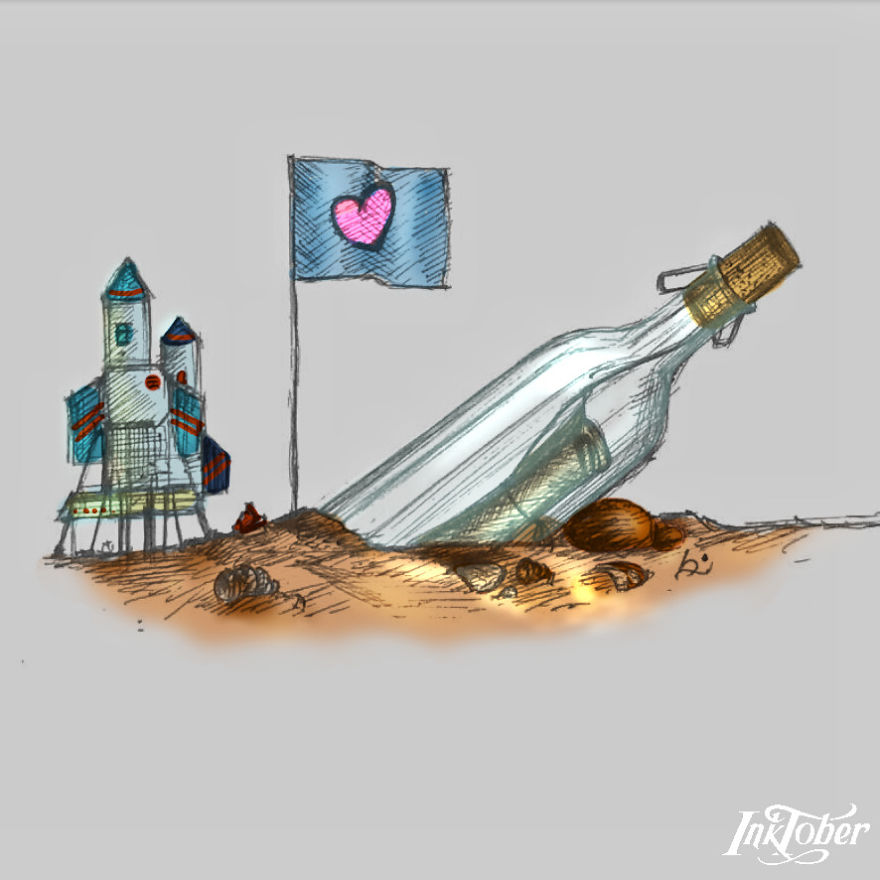 I Made Illustrations Using Elements Of Surrealism, Visual Metaphor, And Juxtaposition